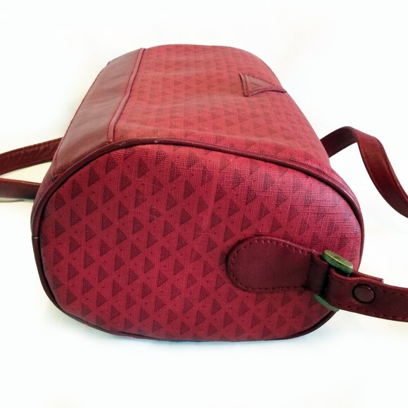 Vintage 1980;s Liz Claiborne-Red Triangle Logo-Crossbody Bag - Picture 4 of 15